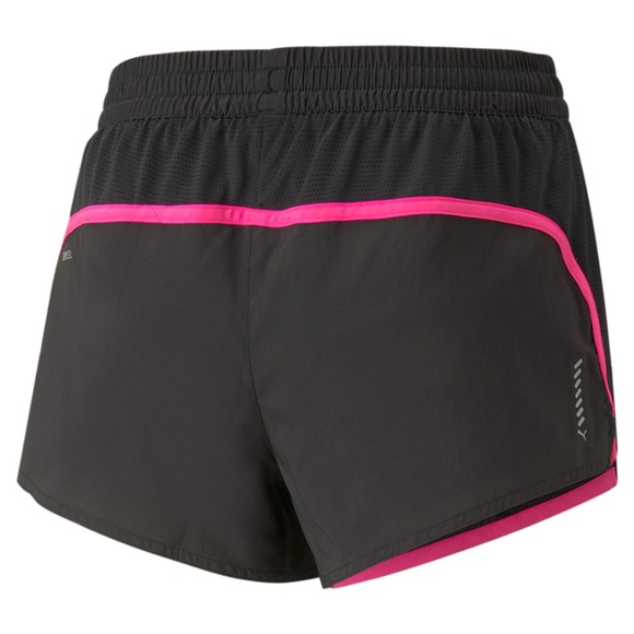 Puma XL Women's Run Favorite Velocity 3-Inch Shorts Black and Pink NWT - Picture 3 of 3